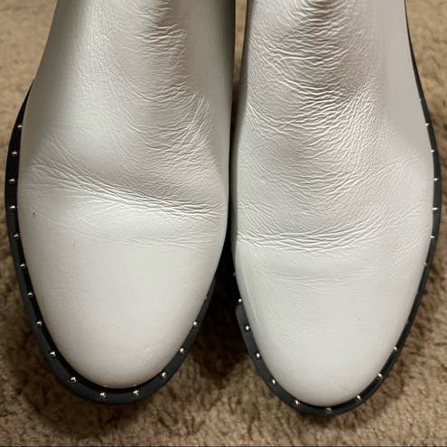 Rebecca Minkoff  Sabeen Women's White Leather Boots Size 7  Msrp 188$