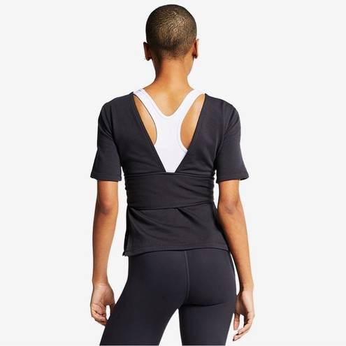 Nike  Women's Studio Short Sleeve Wrap Top