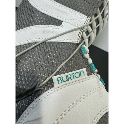 Burtons Coco Women's Snowboard Boots Size 8 White Mint Green Cushioned