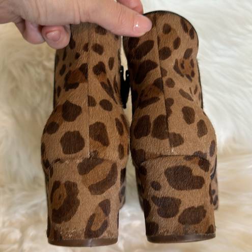 Cole Haan Elyse Bootie Leopard Print Genuine Calf Hair. 9.5