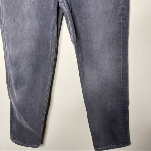 GRLFRND  The Helena washed Grey High-Rise Straight-Leg Jeans size 26