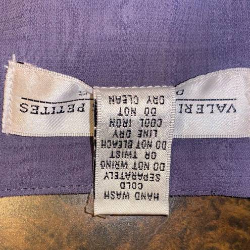 Valerie Stevens  Square Neck Sheath Dress with Belt Detail in Lavendar - size 14P