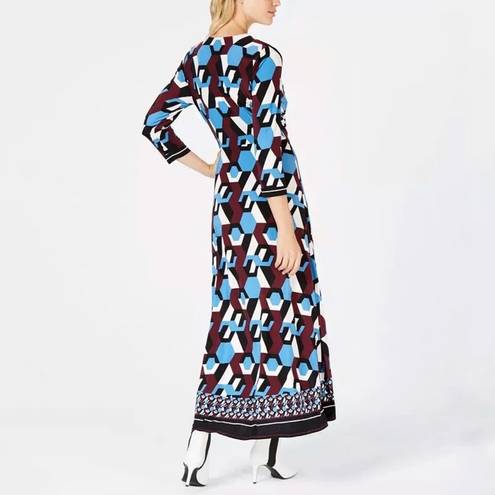 INC  International Concepts Dress Asymmetrical-Hem Geoprint Wrap Dress Sz 3X NWT