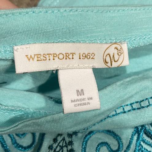 Westport  aqua blue tee size medium