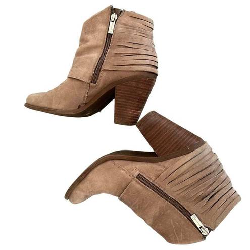 Jessica Simpson  Cerrina Booties in Tan Leather Ankle Boot Boho Size 8.5