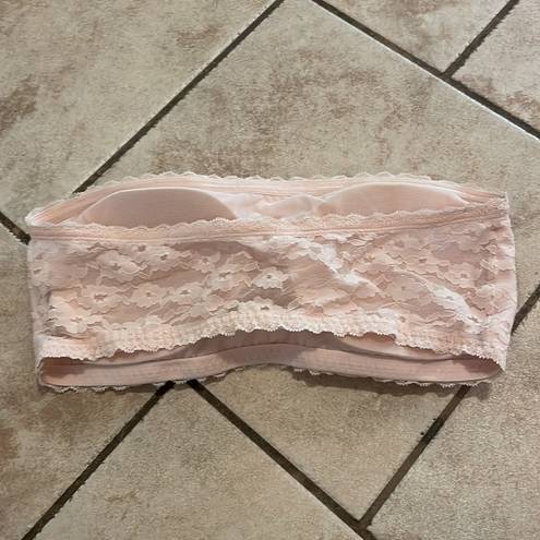 H&M bandeau bra pink lace