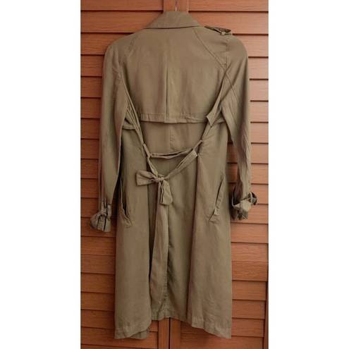 Walter Baker  New York Women’s Trench Coat Olive Green Size Small