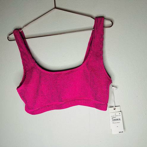 Good American NWT  Women’s Fuschia Pink Swimsuit Bikini Set Size 3/4 US Large