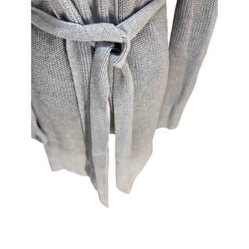 CAbi  Tie Waist Cardigan Gray Size M Minimalist Beach Coastal Boho Stealth Wealth