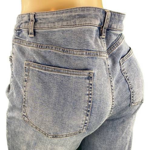 J.Jill  Light Wash High Waist Cropped Smooth Fit Denim Jeans