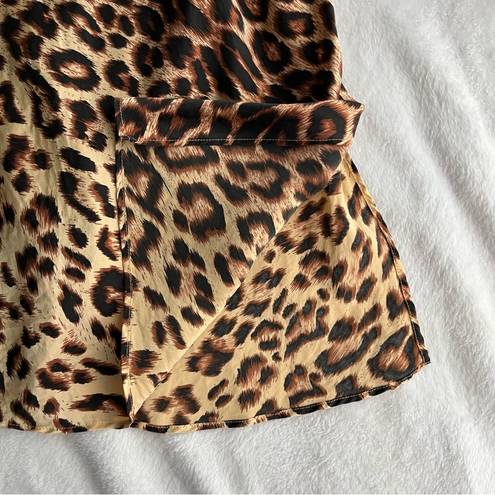 Natural Reflections  Silk Leopard Print Slip