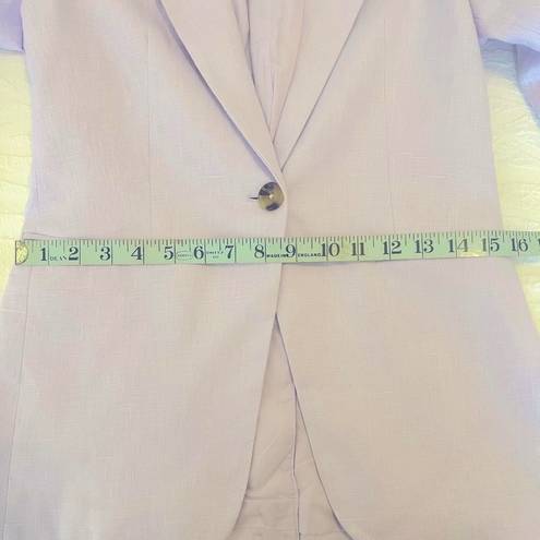 Mango ✨NEW✨  Blazer suit 100% linen Light Pastel Lilac Size 2