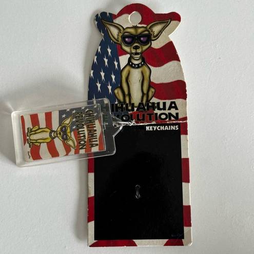 Revolution Vintage USA Chihuahua  Keychain