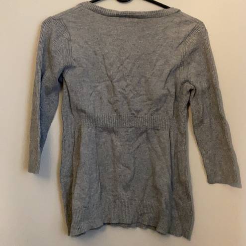 DKNY  Jeans Medium Petite Y2K Gray Sweater Cardigan