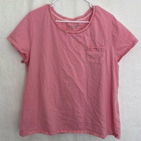 Carole Hochman 5/$25  xxl pink tee 134