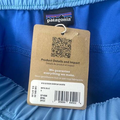 Patagonia  Women's Outdoor Everyday Shorts 4" NWT Size Small (Bayou Blue) #57456