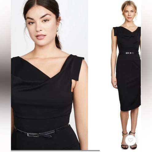 Black Halo  Jackie O Belted Sheath Dress- NWT - 8