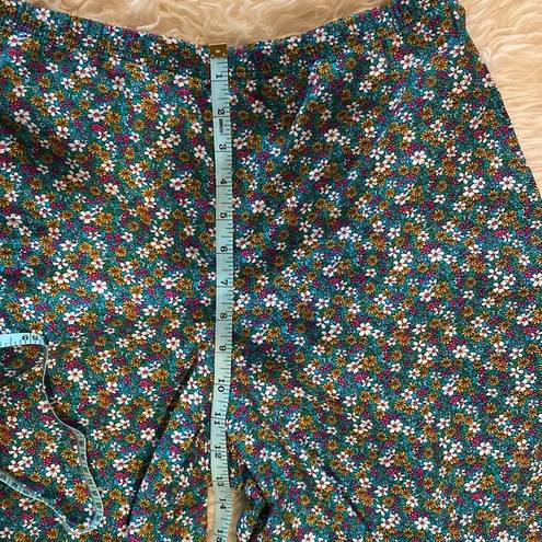 Krass&co Little Bee &  Floral Women’s Retro Culottes Wide Leg EUC Sz 26 Cropped