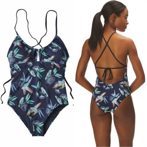 Patagonia  Women's Glassy Dawn One-Piece Swimsuit in Parrots Navy Size S
