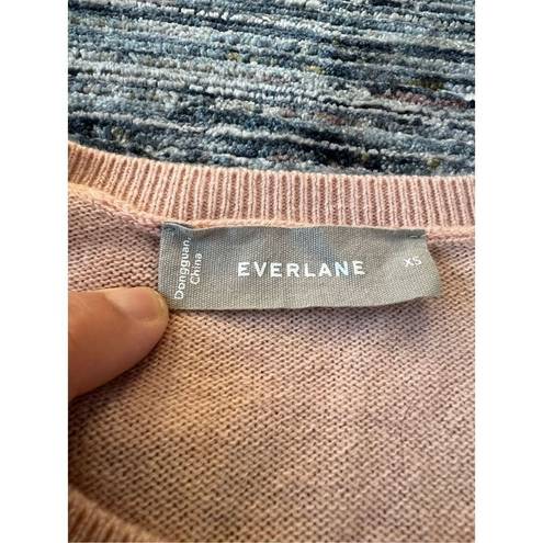 Everlane  Womens Sweater Pink Pullover 100% Cashmere Crewneck size XS