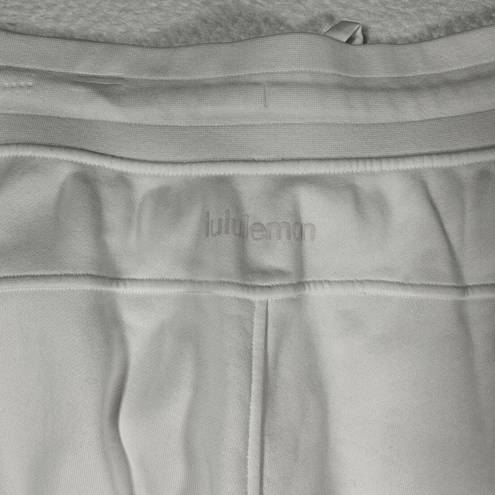 Lululemon  Women's 14 White Relaxed Fit Ultra High Rise French Terry Joggers