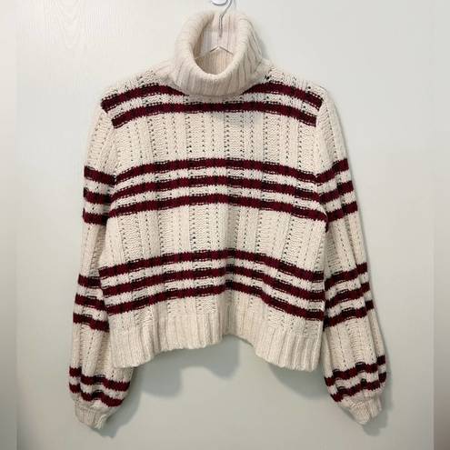 ALC Frank A.L.C. Zaira Striped Turtleneck Sweater Mohair Blend size XS