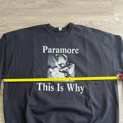 Gildan Paramore This Is Why Pullover Sweatshirt Crewneck Size 3XL Unisex Black Color