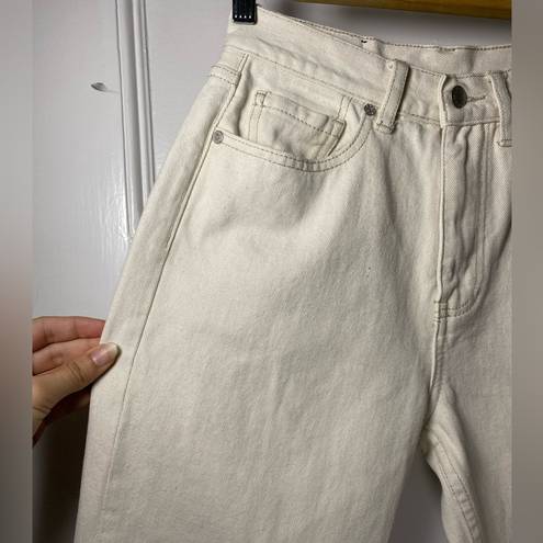 Unif  | Straight Leg Jeans in Ivory Size 26