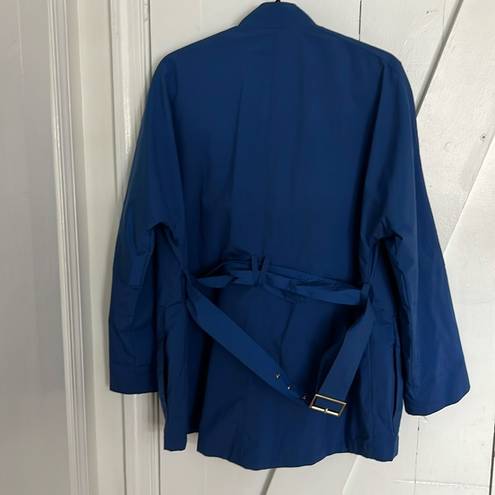 Cole Haan  Blue Raincoat Jacket Size L