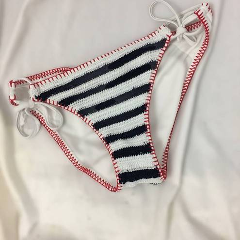 Xhilaration  Red White & Blue Crochet Bikini Set