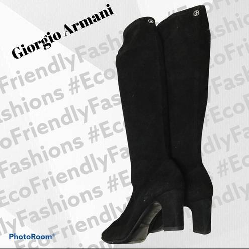 Giorgio Armani  Tall Suede Boots