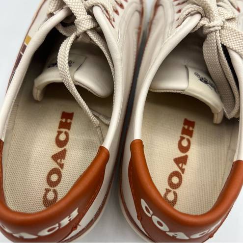 Coach  Citysole Platform Ski Leather Sneakers Size 7.5 Chalk Casual Shoes