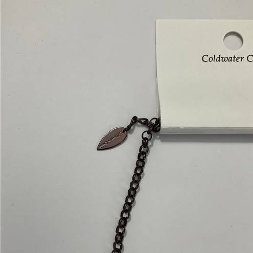 Coldwater Creek  Bronze Crescent Layered Necklace NWT Statement