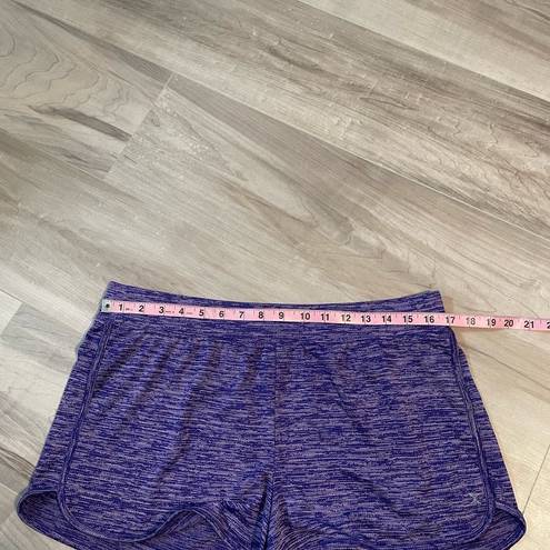 Xersion  Purple And White Quick-Dry Active Wear Shorts- Size XL 18.5P NWOT