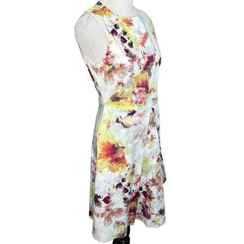 Hunter Bell Anthropologie‎  New York Kukka Tea Sleeveless Watercolor Dress Size 4