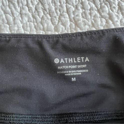 Athleta Match Point Athletic Tennis Skort Black Medium KJ