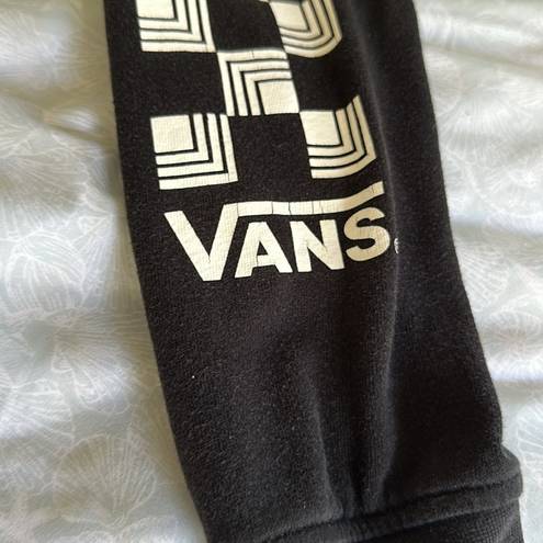 Vans Black  zip up hoodie