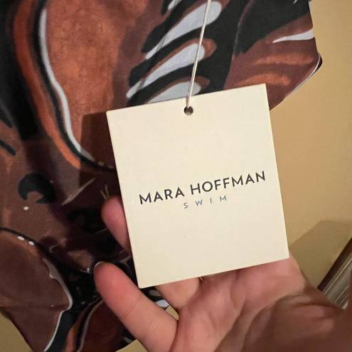 Mara Hoffman NWT  Swim Idalia brown & black one piece swimsuit small