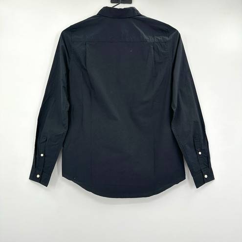 Everlane  Poplin Black Button Down Long Sleeve Cotton Shirt