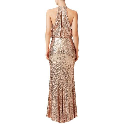 Badgley Mischka  Maria Gown in Blush 16 Womens Long Maxi Gown