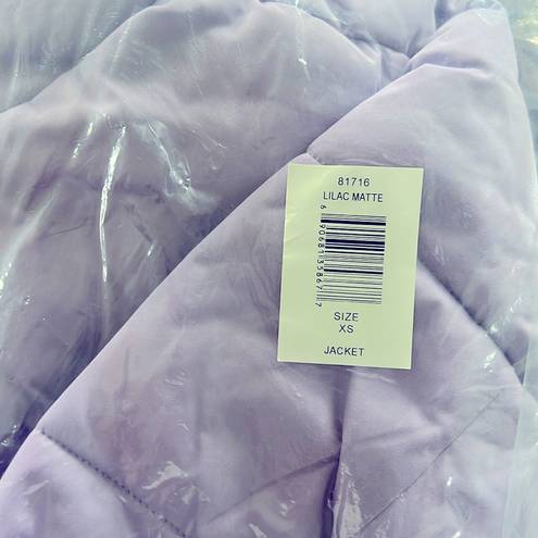 AQUA  Quilted Cropped Puffer Jacket in Lilac, Size XS New w/Tag Retail $168