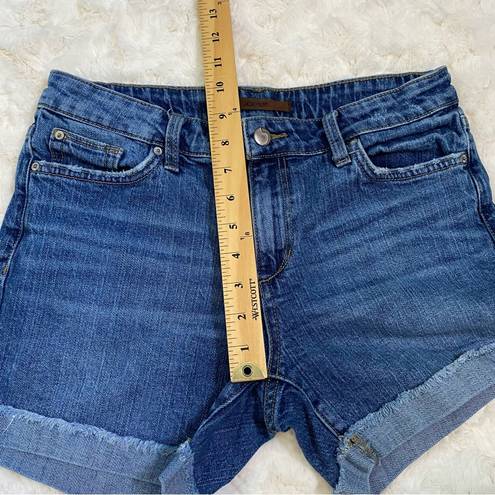 Joe’s Jeans  Womens Denim Size 28 Dark Wash Mid Rise Midi Cuffed Hem Jean Shorts