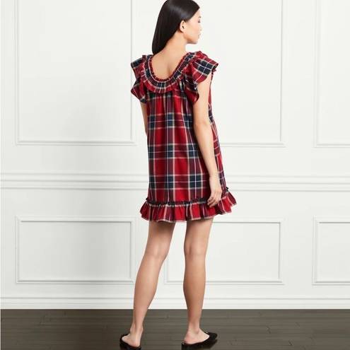 Hill House  Home Cordelia Dress - Red Tartan