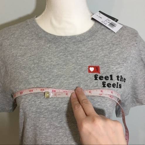 Grayson Threads NWT Feel The Feels Instagram Like Crop Top Tee New