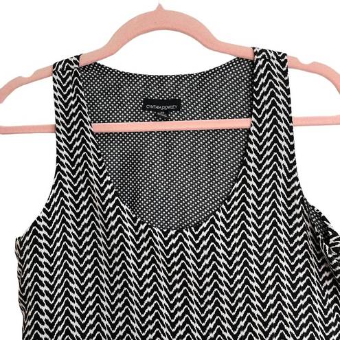 Cynthia Rowley Chevron Print Scoop Neck Tank