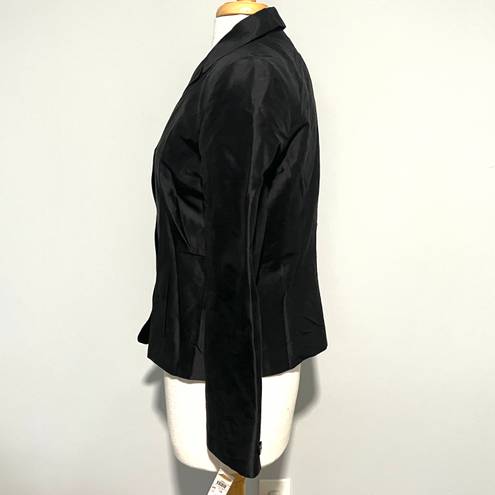 Talbots NEW NWT  Black Pure Silk Vintage Blazer Jacket