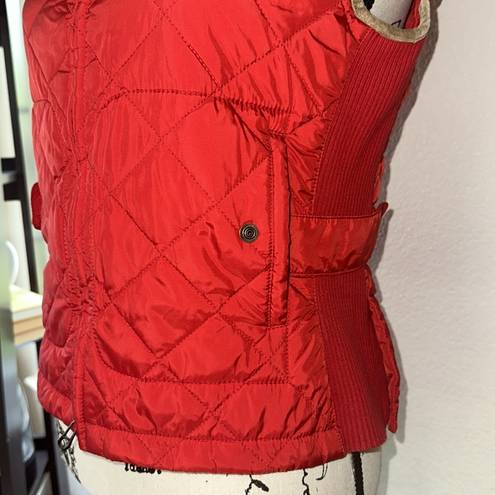 Polo  Ralph Lauren Red Quilted Equestrian Vest