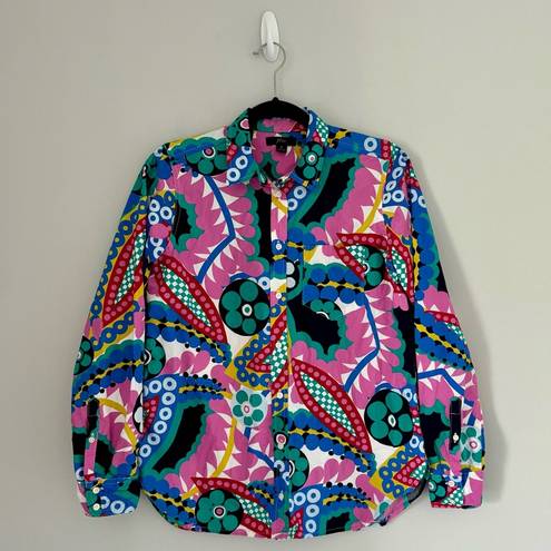 J.Crew  Classic-Fit Boy Shirt Ratti Kaleidoscope Floral Button Down Shirt