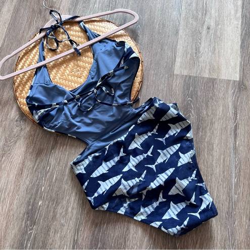 Aerie  shark cut out one piece swimsuit