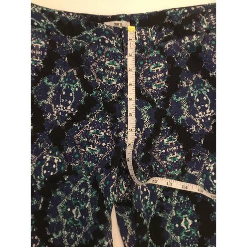 Bar III Bar lll Purple/Turquoise Abstract Crop Pants Sz 10